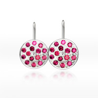 Náušnice s rubíny - Orbit Ruby Náušnice s rubíny - Orbit Ruby