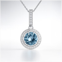 Přívěsek s akvamarínem - Gemma Přívěsek s akvamarínem - Gemma