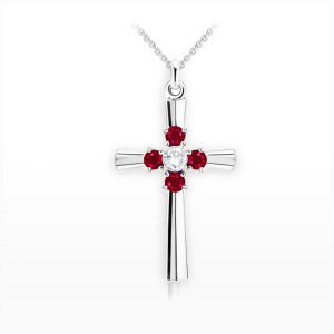 Přívěsek s rubíny a briliantem - Nexum Ruby